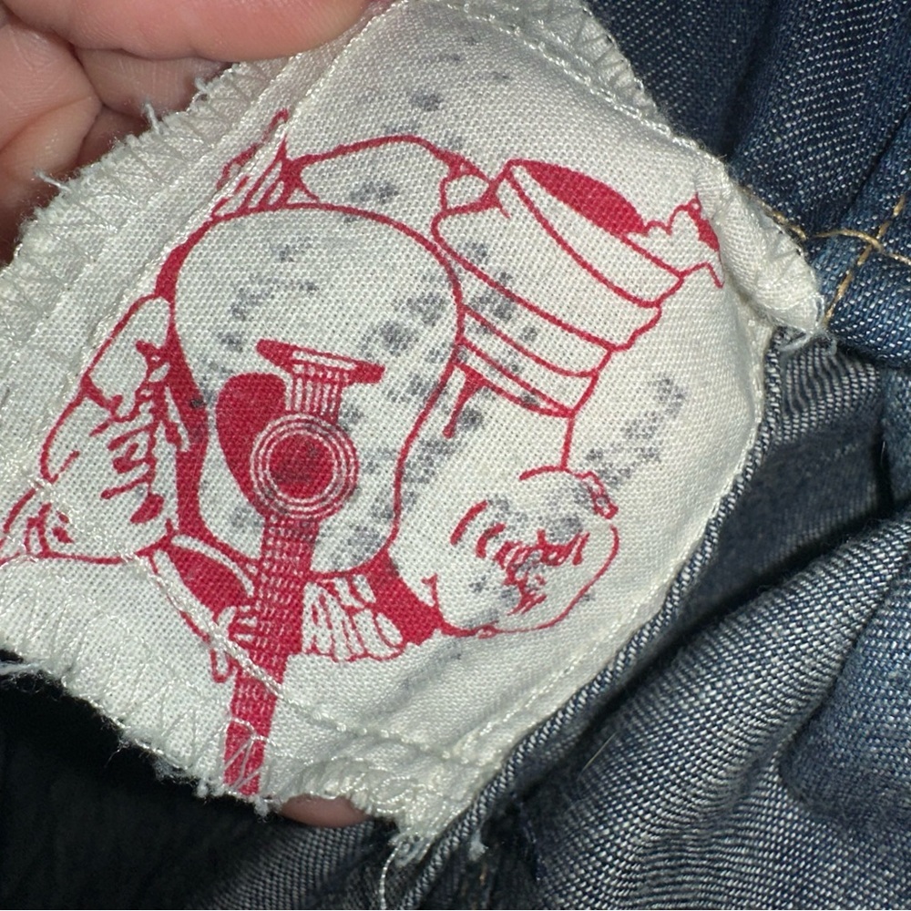 True Religion GEORGIA BAJA WESTERN Shirt Aztec Denim Pearl Snap Serape S: XS / S - Picture 9 of 10